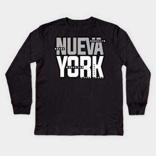 Nueva York Text Kids Long Sleeve T-Shirt